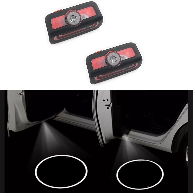 LOUEI 2pc Car Door LED Logo Projector Lights, Welcome Shadow Lamp, Automotive Step Light Compatible with 2022-2024 C W206 2023-2024 GLC 2024 E Class 2021-2024 S Class(W206) - Image 1